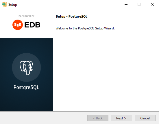 Мастер установки PostgreSQL