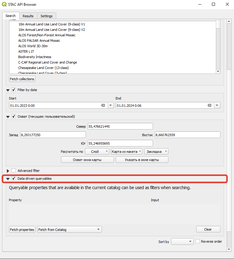 включение data driven queryables