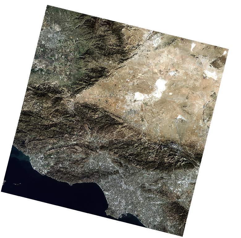 та же территория по данным Sentinel-2A — естественный цвет без постороннего оттенка, для сравнения